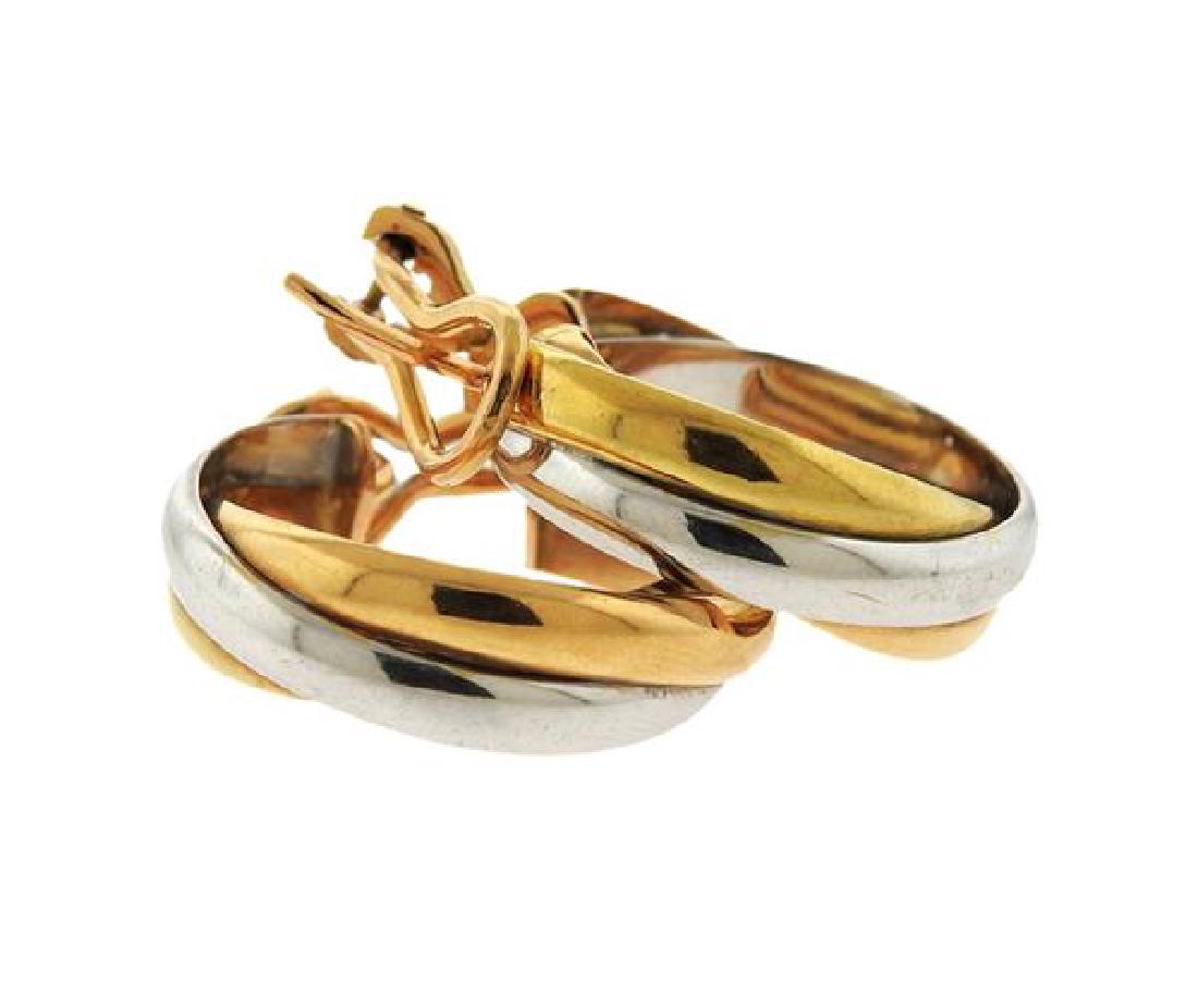 Cartier Trinity 18k Gold Hoop Earrings (1 of 4)