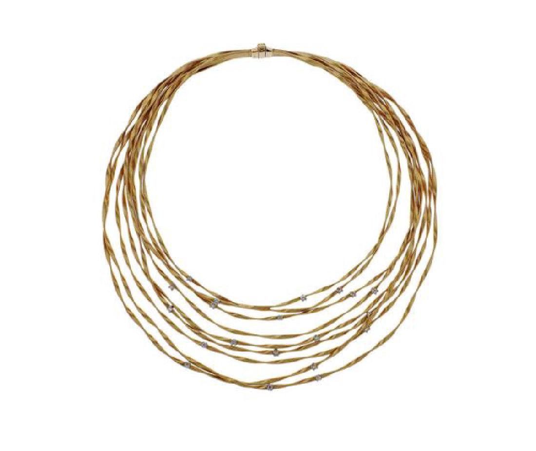 Marco Bicego Marrakech 18K Gold Diamond Necklace (1 of 5)