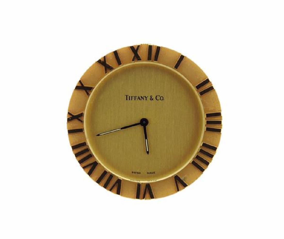 Tiffany & Co Atlas Brass Travel Clock (1 of 3)
