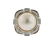 Large 14K Gold Diamond Pearl Cocktail Ring