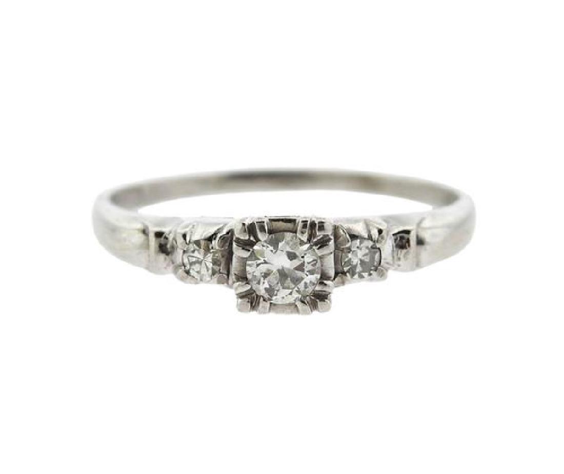 Platinum Diamond Engagement Ring (1 of 4)