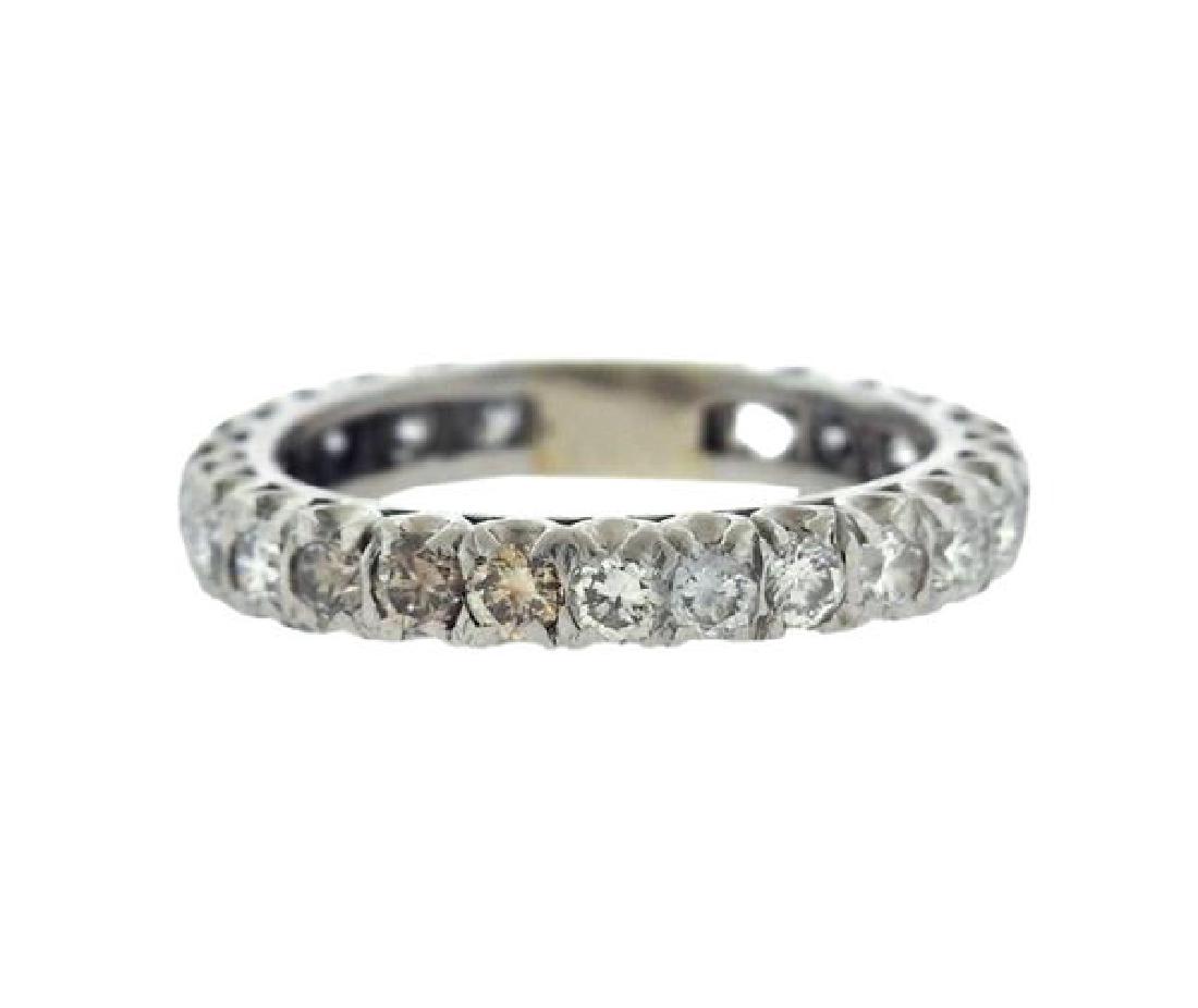 14K Gold Diamond Wedding Band Ring (1 of 3)