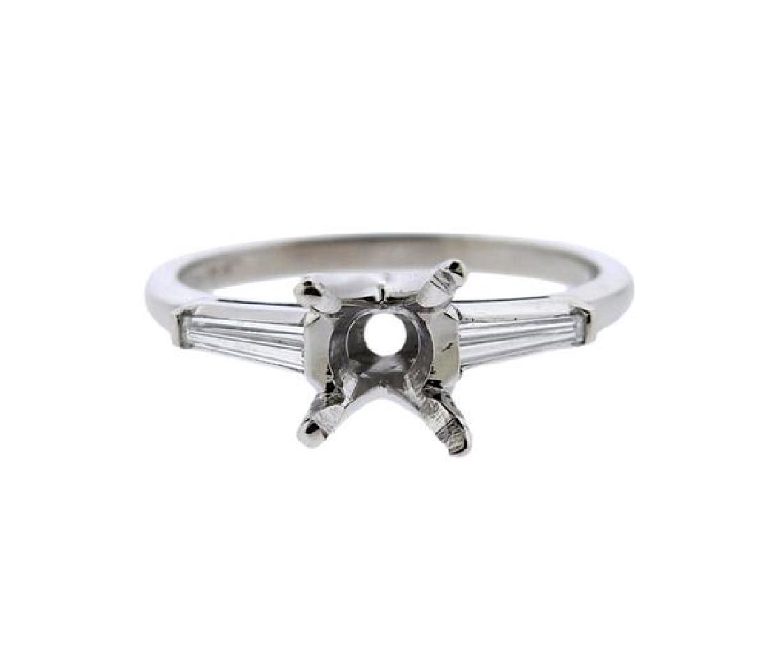 Platinum Diamond Engagement Ring Setting (1 of 4)