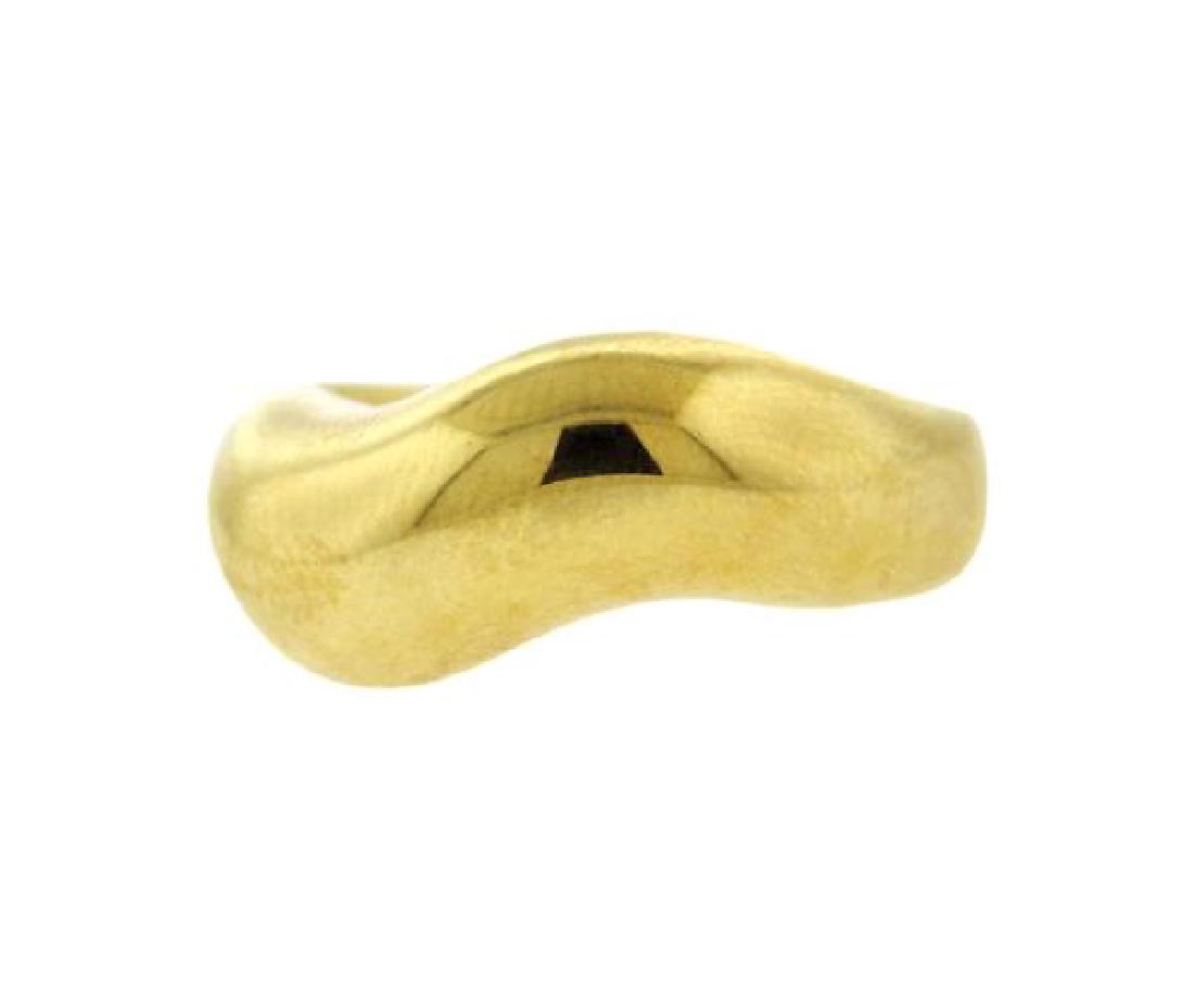 Sidney Garber 18K Gold Wave Band Ring (1 of 3)