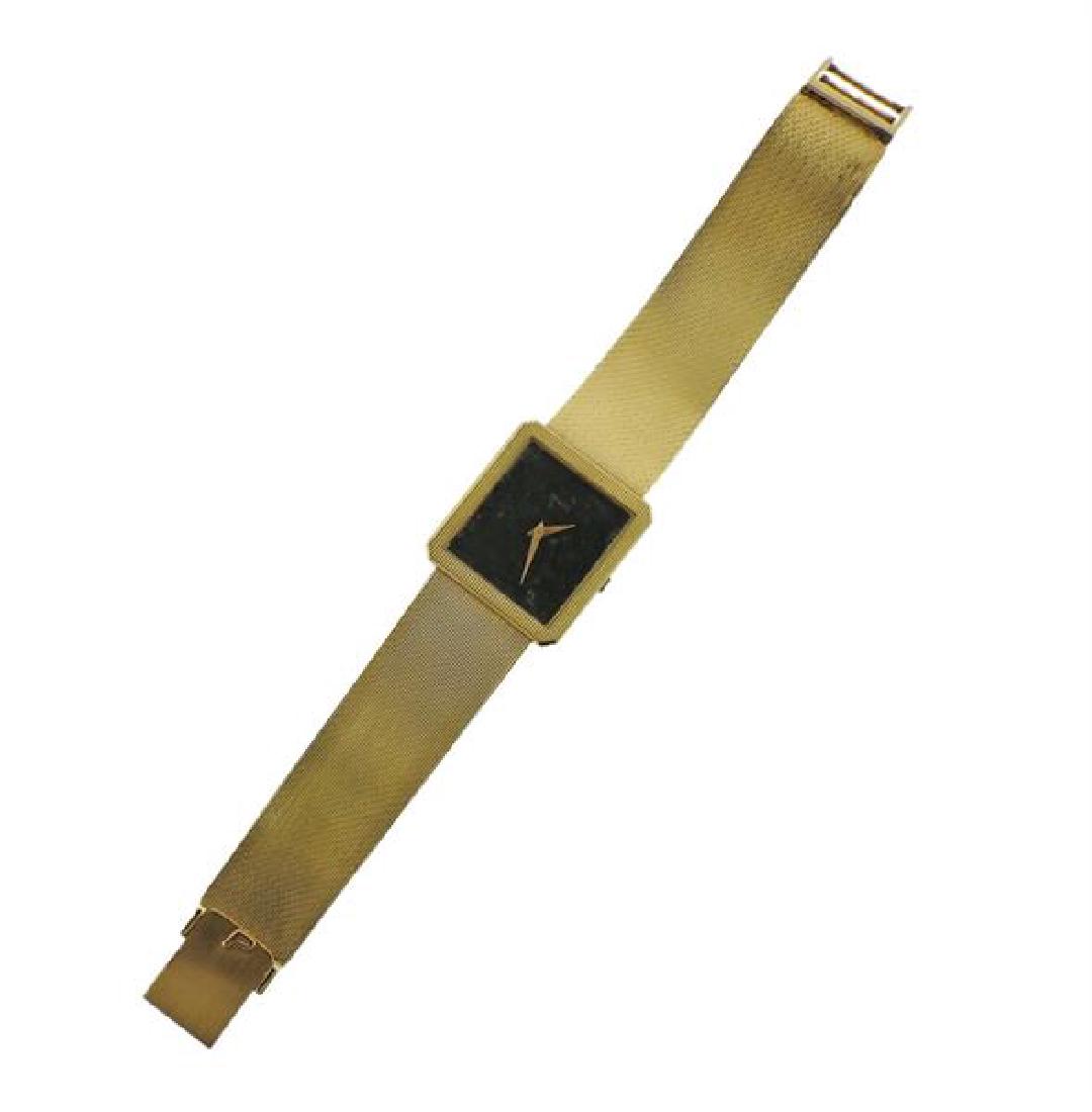 Piaget 18k Gold Green Hardstone Dial Watch (1 of 5)