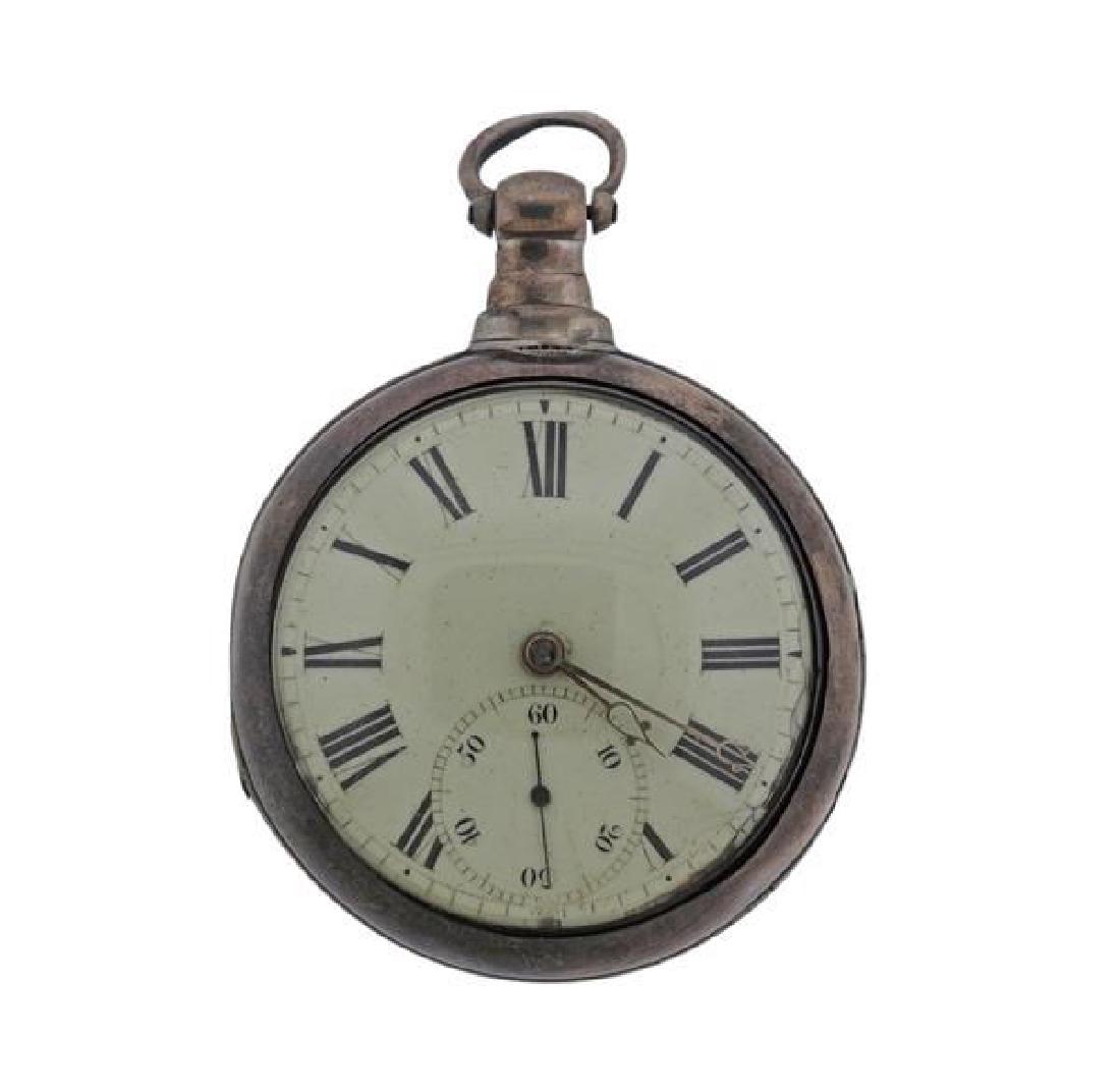 Antique English Silver Fusee Pocket Watch (1 of 4)