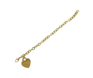 Tiffany &amp; Co 18k Gold Charm Bracelet: METAL: 18k gold. MEASUREMENTS: Bracelet measures 7&quot; long. MARKED: tiffany &amp; co 750. WEIGHT: 27.7 grams. Gemstones have not been graded for color and clarity ,and tested for clarity and color