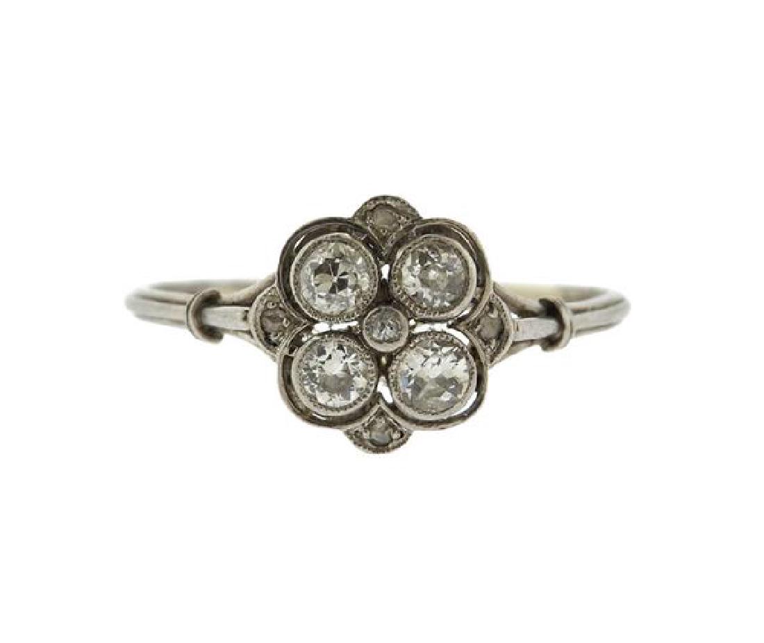 Art Deco Platinum Diamond Ring (1 of 3)