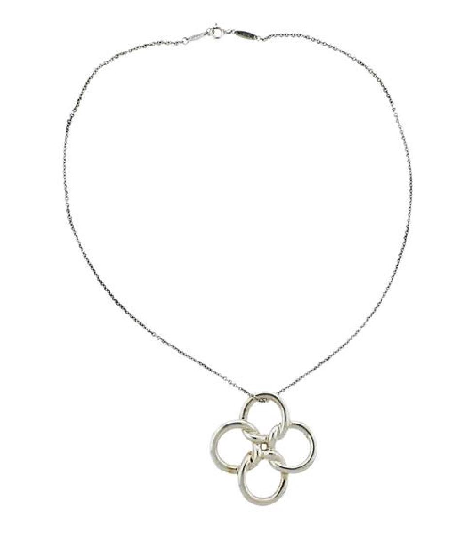 Tiffany & Co Elsa Peretti Sterling Knot Pendant (1 of 3)