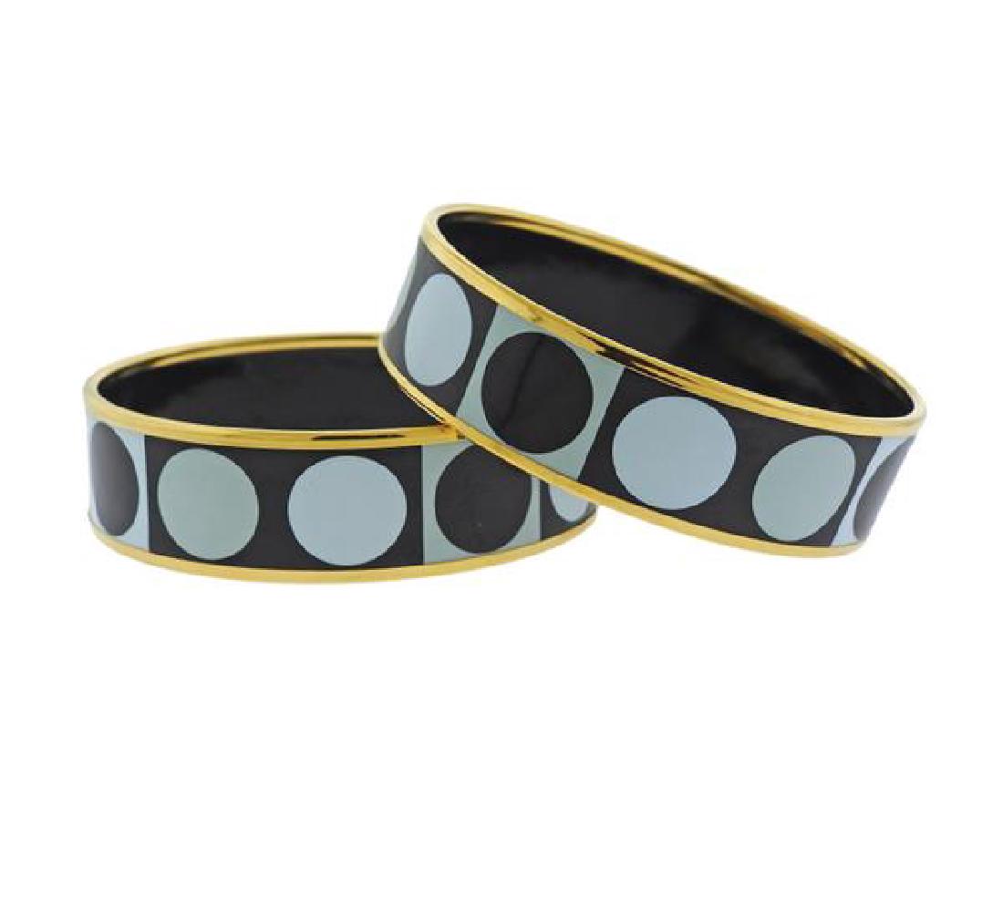 Hermes Enamel Bangle Bracelet Set (1 of 4)