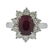 Certified Natural Burma 3.63ct Ruby 18k Gold Diamond
