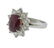 Certified Natural Burma 3.63ct Ruby 18k Gold Diamond - 2