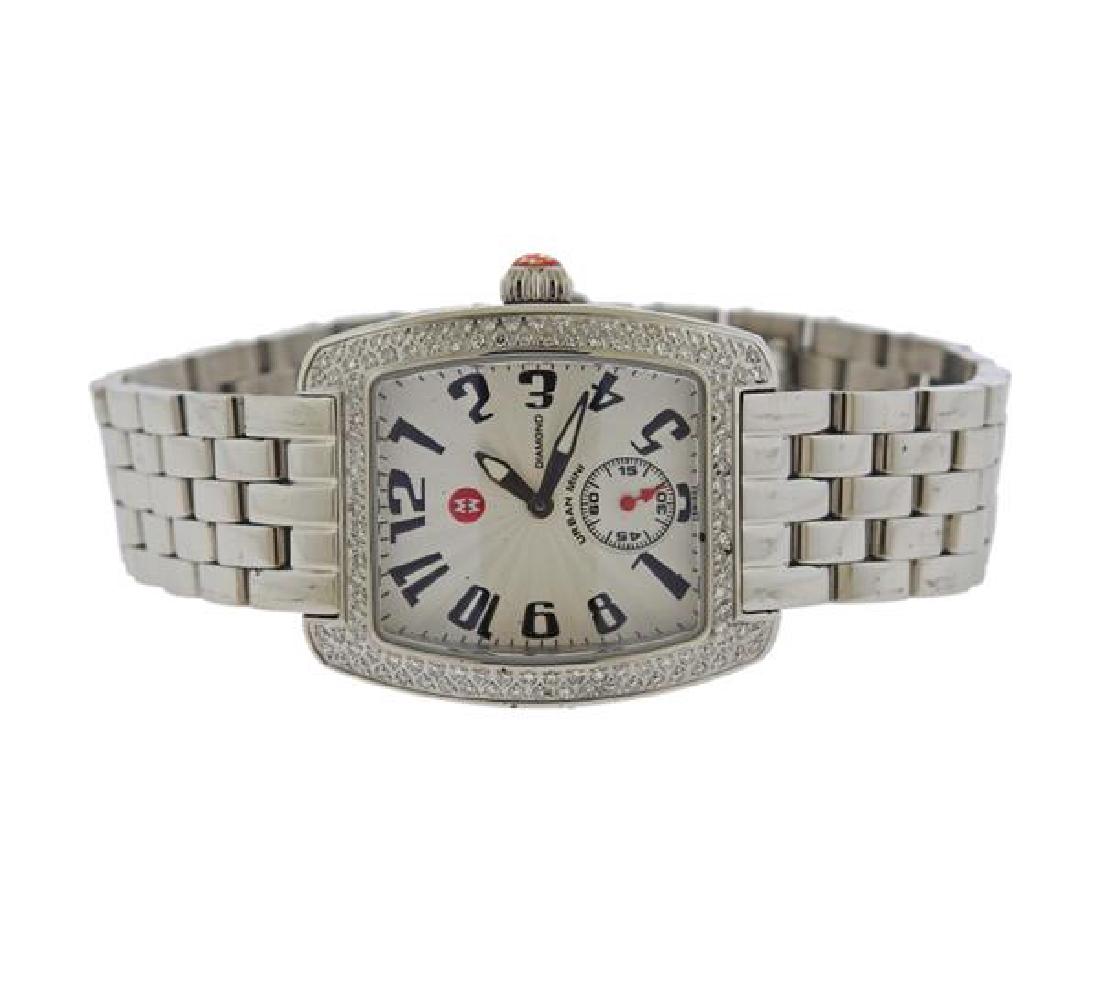 Michele  Urban  Diamond Steel Watch (1 of 3)
