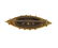 Antique English 9K Gold Diamond Blue Stone Brooch - 3