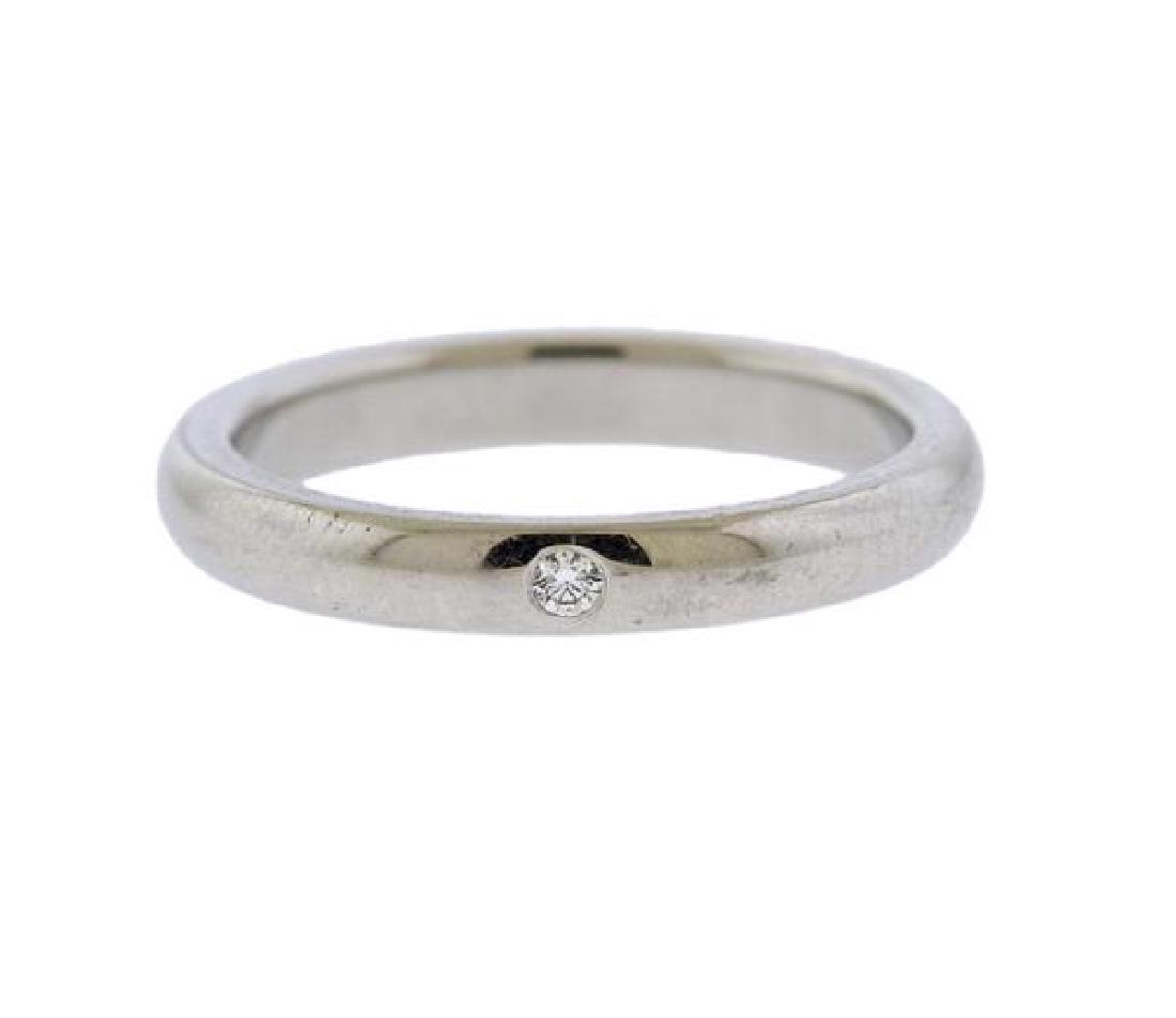 Tiffany & Co Peretti Platinum Diamond Band Ring (1 of 3)