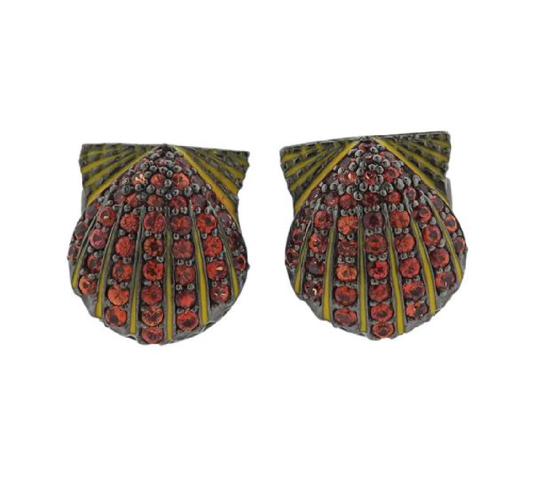 Matthew Campbell Laurenza Silver Gemstone Shell (1 of 4)