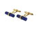 Mid Century 14K Gold Lapis Bar Cufflinks