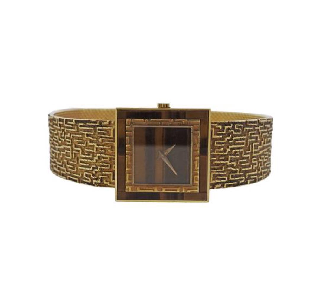 Piaget Altiplano 18k Gold Tiger's Eye Watch 9200B25 (1 of 4)