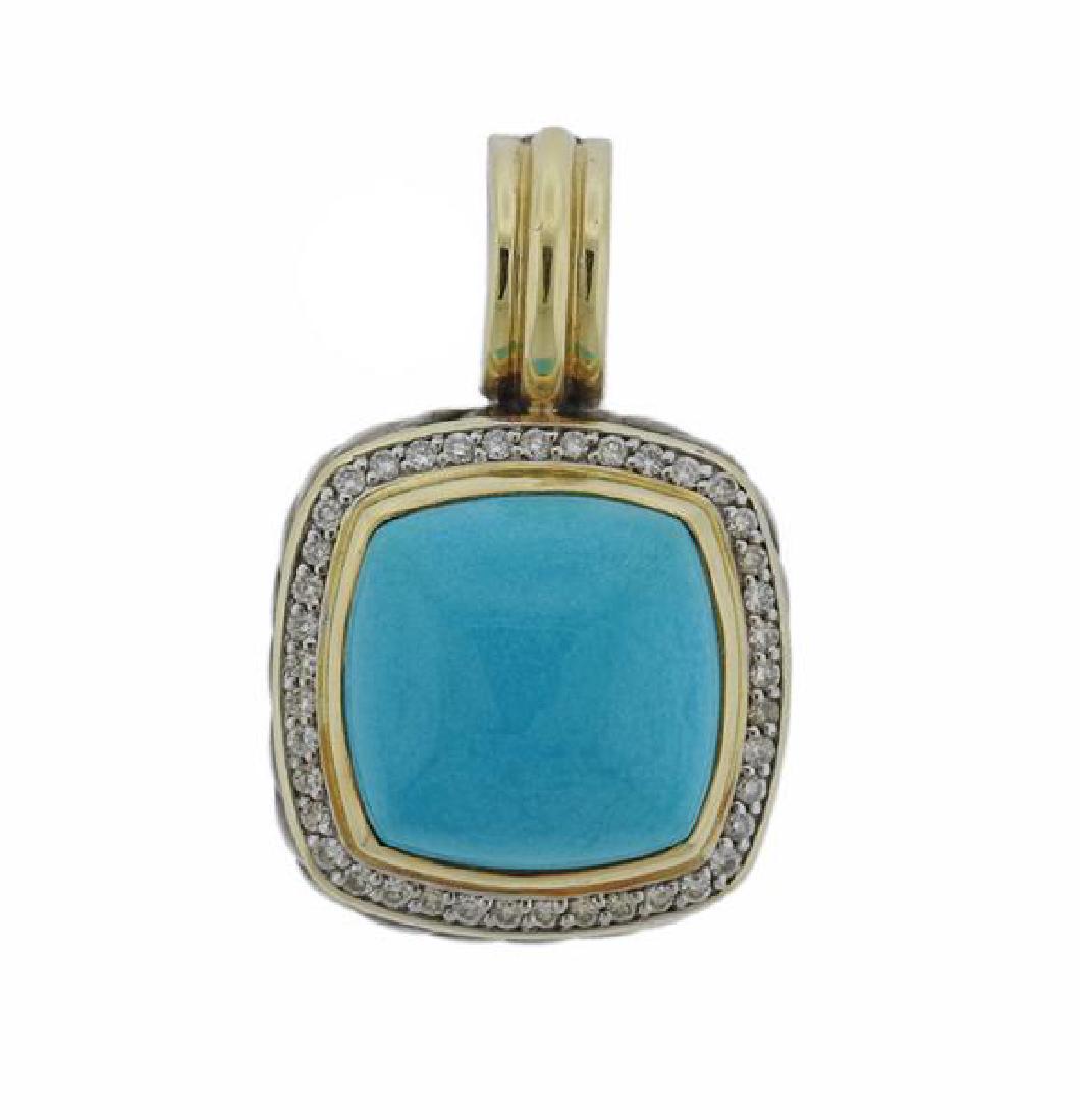 David Yurman 18k Gold Sterling Silver Albion Diamond (1 of 3)