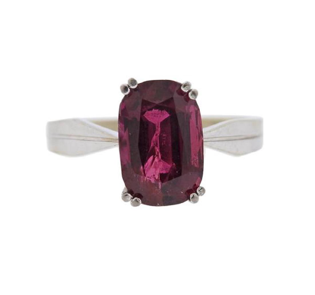 18K Gold Red Gemstone Ring (1 of 3)