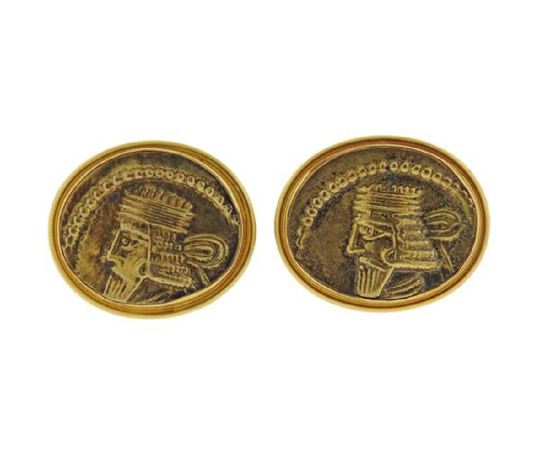 14K Gold Coin Cufflinks (1 of 4)