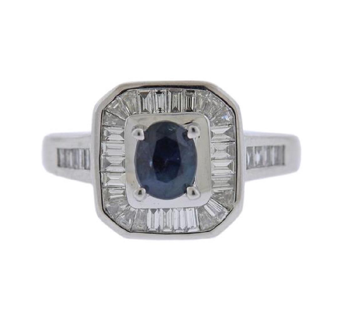 1.06ct Natural Alexandrite 18k Gold Diamond Ring (1 of 3)