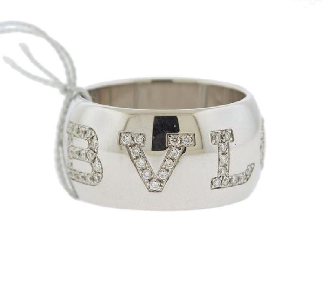 Bvlgari Bulgari 18k Gold Diamond Band Ring (1 of 3)