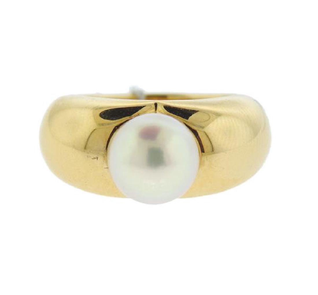 Cartier 18k Gold Pearl Ring (1 of 3)