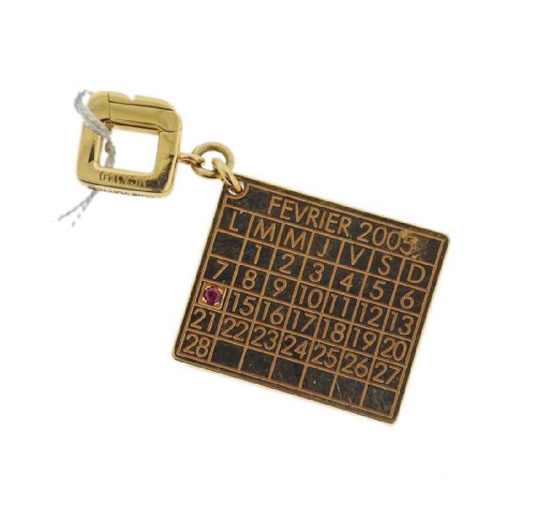 Louis Vuitton 18k Gold Calendar Charm Pendant (1 of 3)