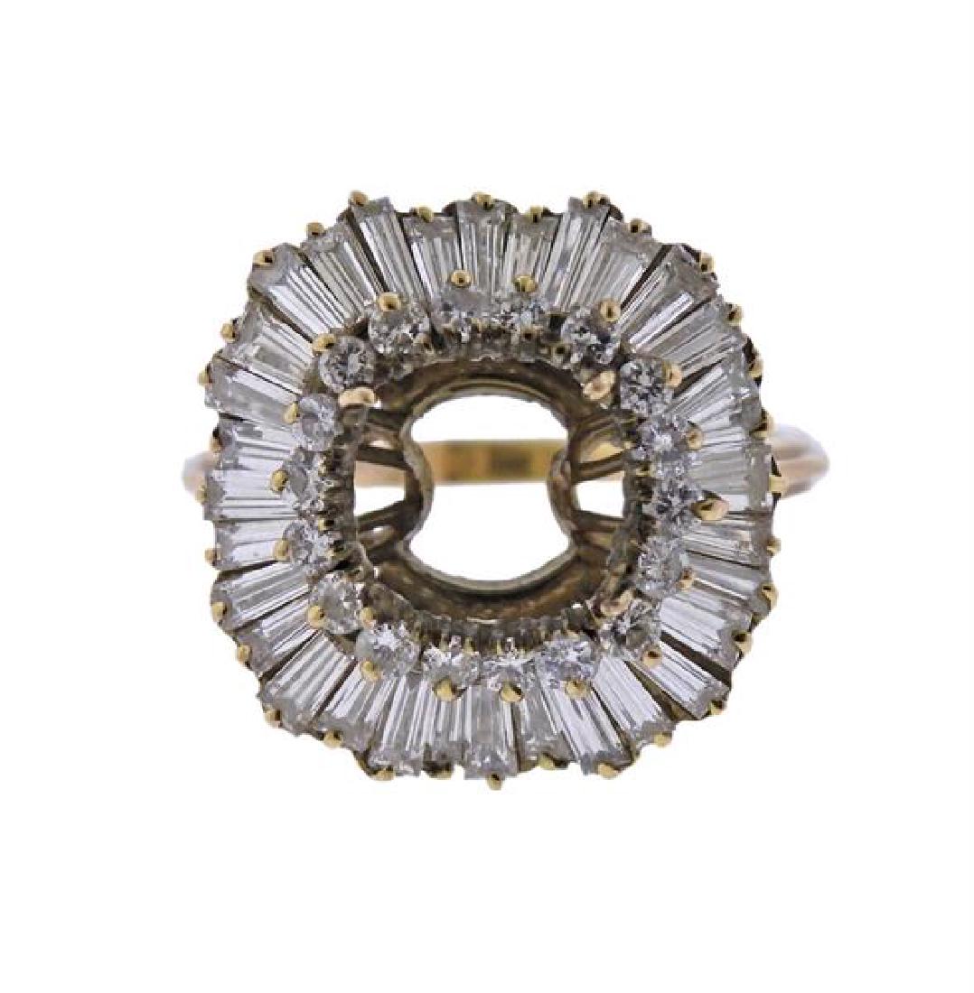 14k Gold Diamond Ring Setting (1 of 3)