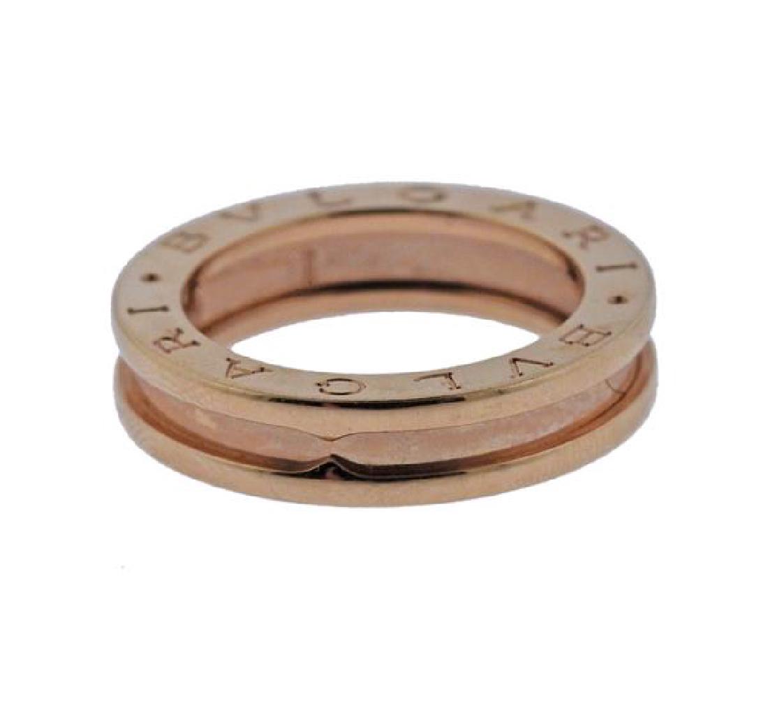 Bvlgari Bulgari B.Zero 1 18K Rose Gold Band Ring (1 of 2)