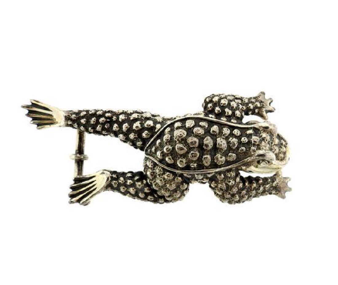 Kieselstein Cord Sterling Frog Belt Buckle (1 of 5)