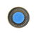 14K Gold Diamond Blue Gemstone Large Pendant - 3