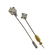 Art Deco Gold Diamond Stick Pin Lot of 2
