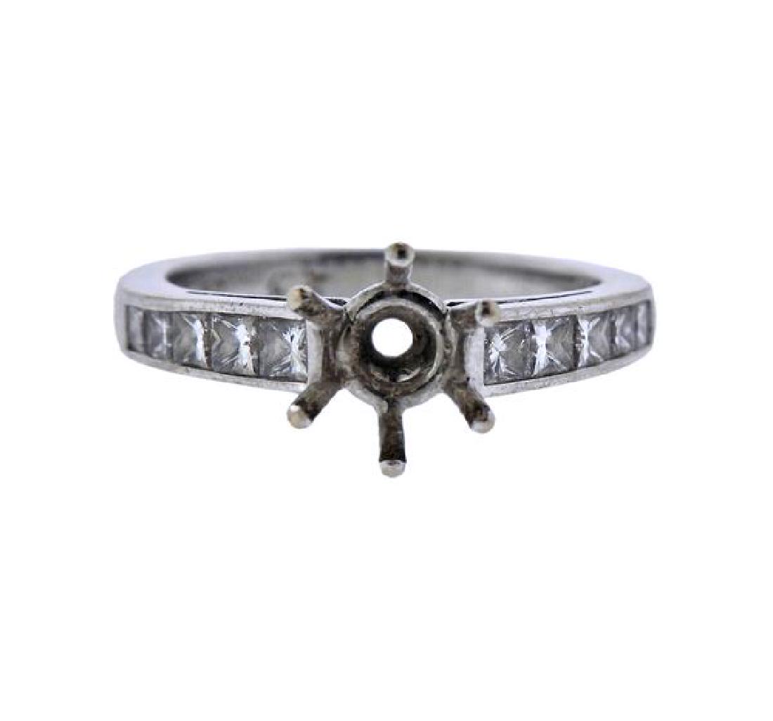 18k Gold Diamond Engagement Ring Setting (1 of 4)