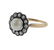 Antique 14k Gold Silver Pearl Diamond Ring - 2