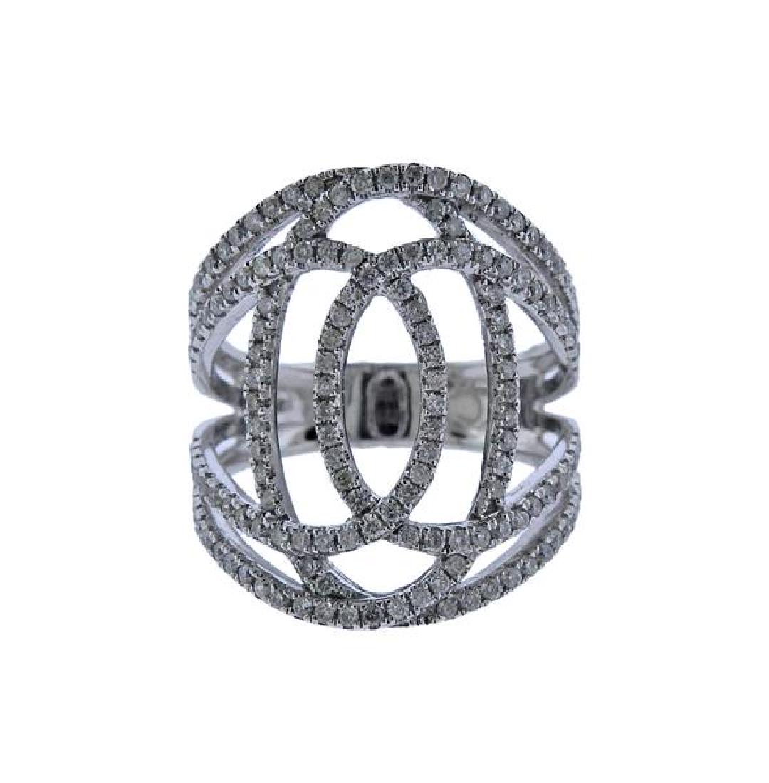 14K Gold Diamond Open Work Ring (1 of 3)