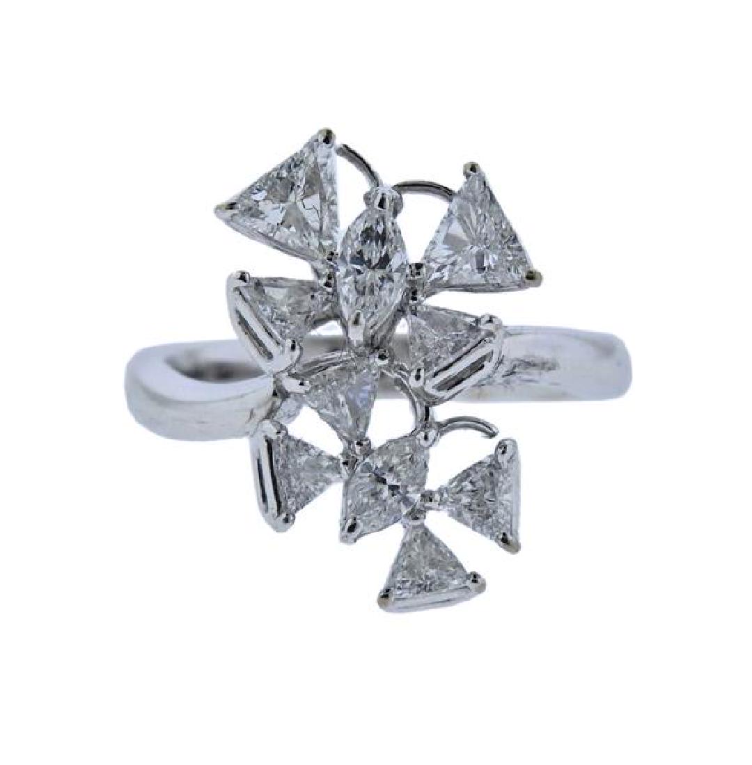 18k Gold Diamond Cluster Ring (1 of 3)