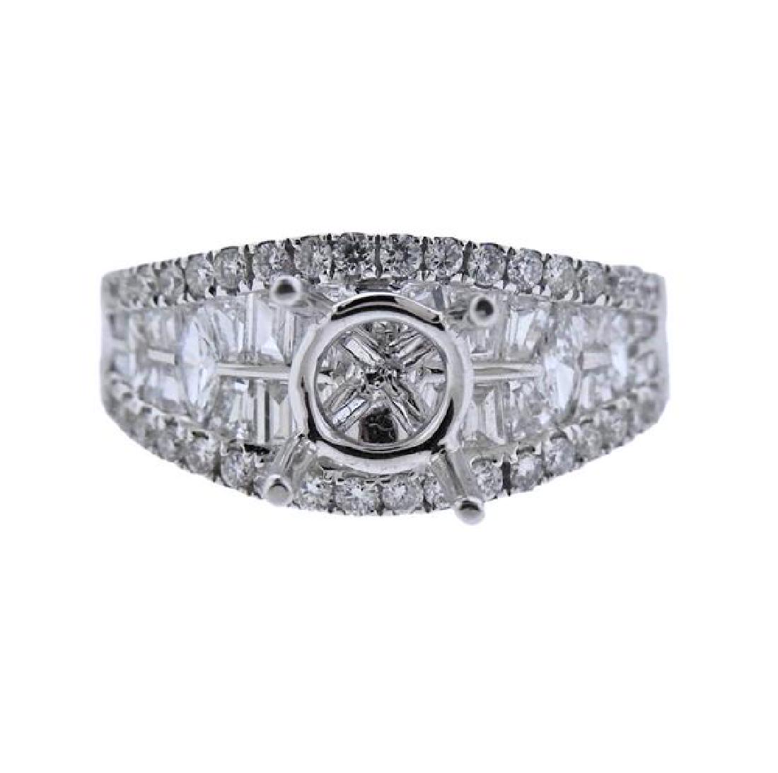 18k Gold Diamond Engagement Ring Setting (1 of 3)