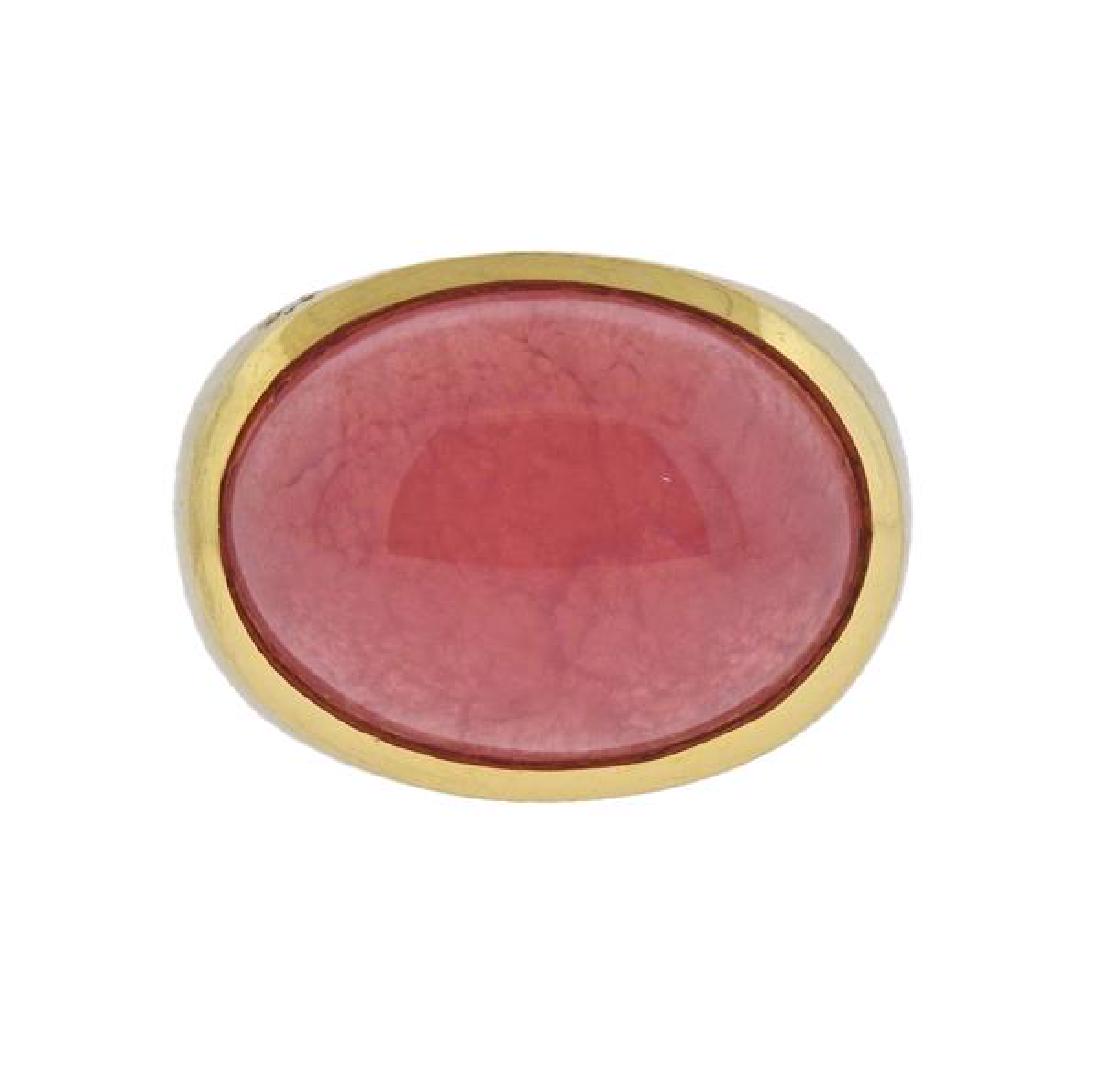 H. Stern 18K Gold Pink Gemstone Ring (1 of 5)
