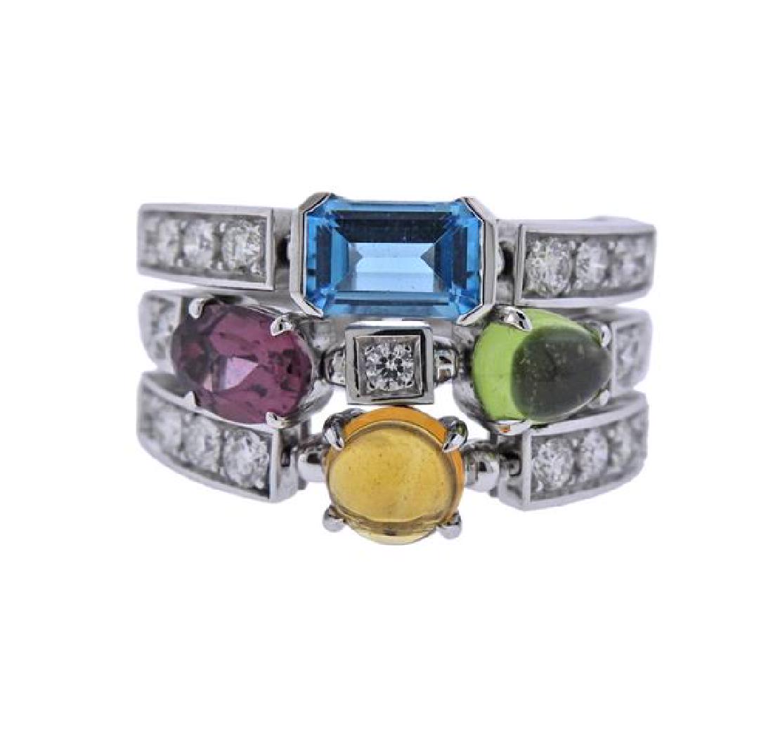 Bulgari Bvlgari Allegra 18K Gold Diamond Gemstone Ring (1 of 4)