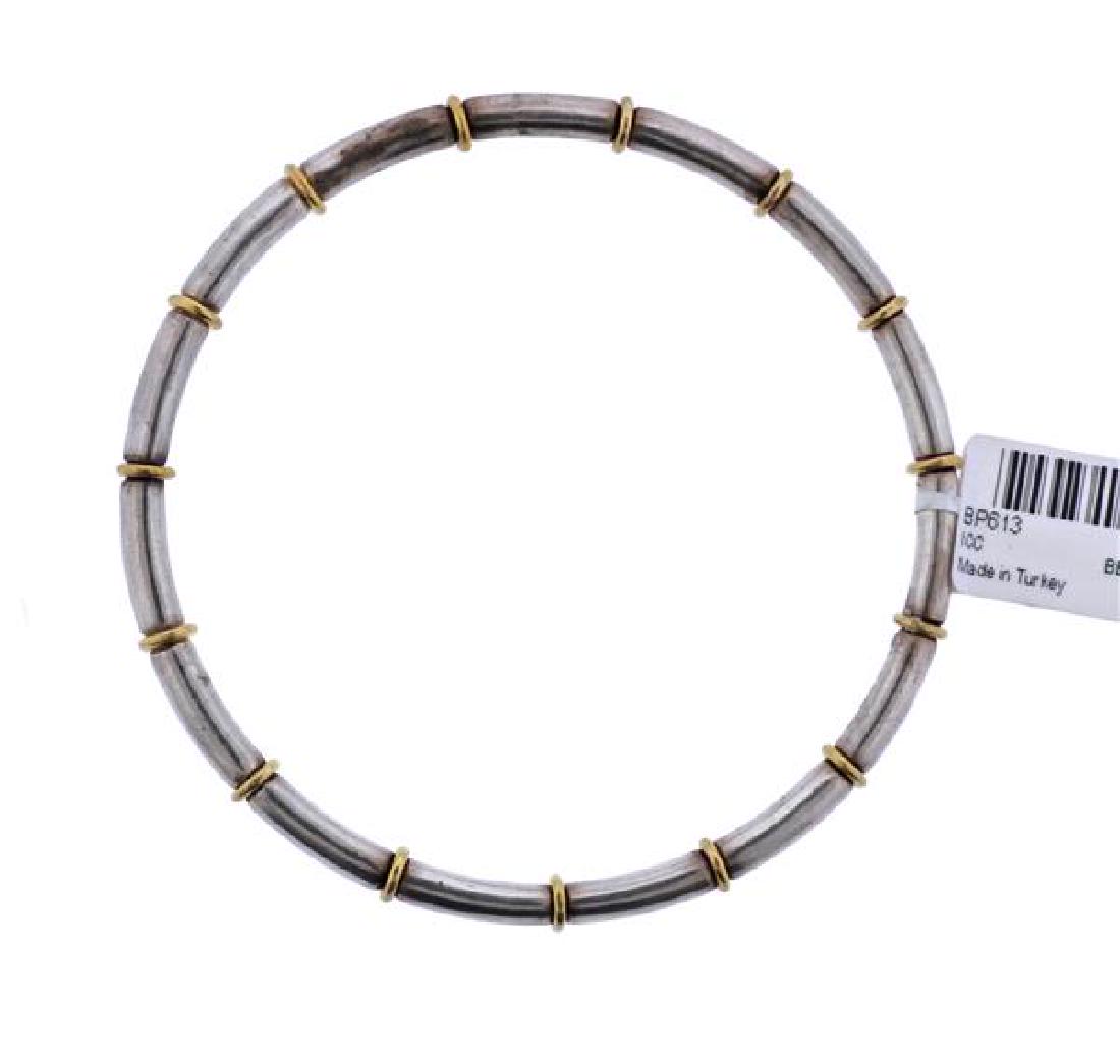 Gurhan Midnight Sterling Silver Gold Bangle Bracelet (1 of 3)