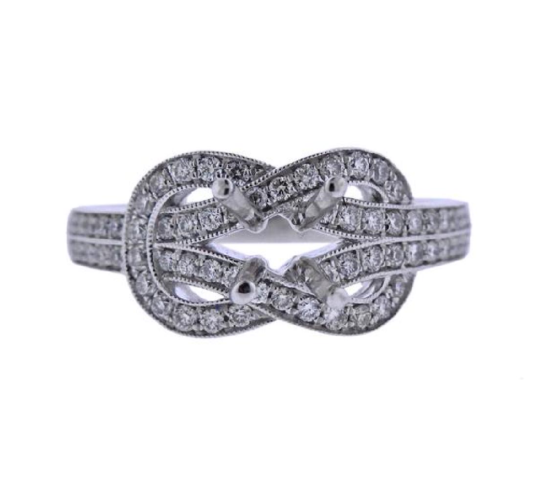 14K Gold Diamond Engagement Ring Setting (1 of 3)