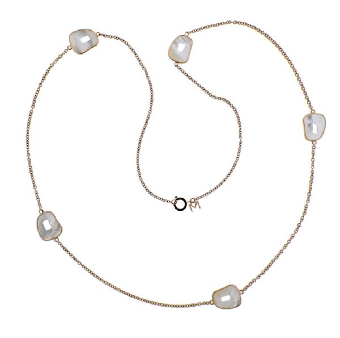 Mattioli 18K Gold MOP Station Necklace (1 of 5)
