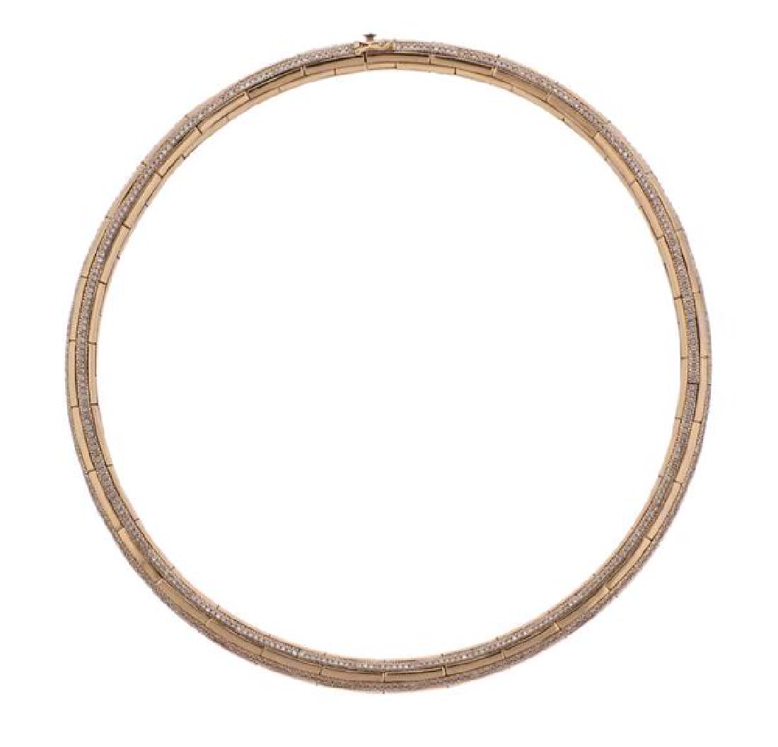 Nirav Modi 18K Gold Diamond Embrace Choker Necklace (1 of 6)