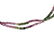 Silver Gold Diamond Multi Color Stone Pendant Necklace - 3