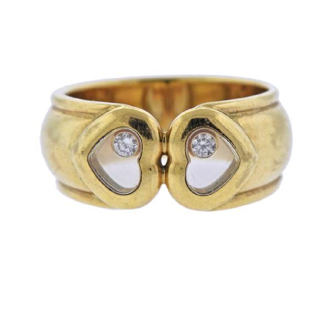 Chopard Happy Diamonds 18k Gold Heart Ring (1 of 4)