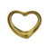 Tiffany & Co Peretti 18K Gold Open Heart Pendant