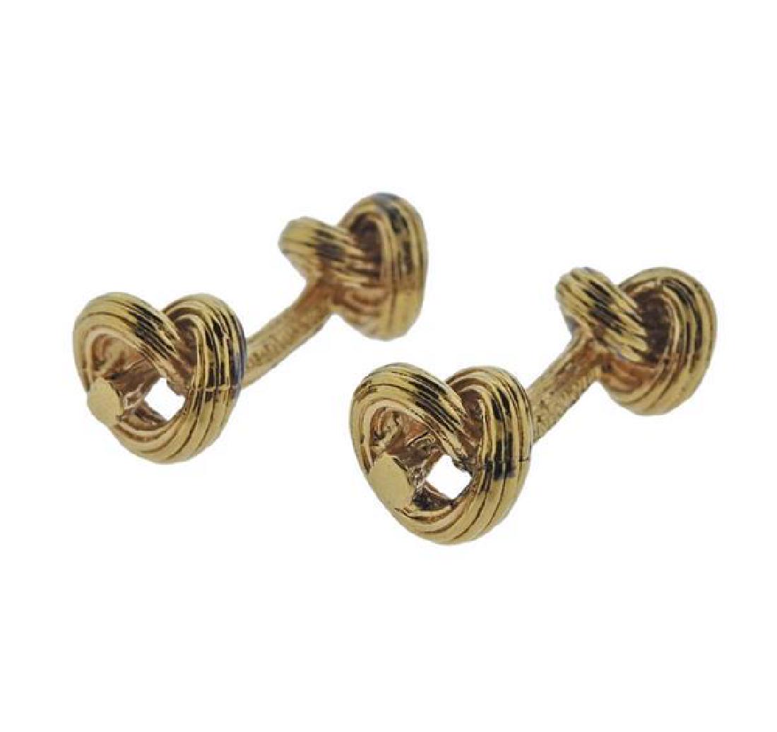 Tiffany & Co Sterling Knot Cufflinks (1 of 4)