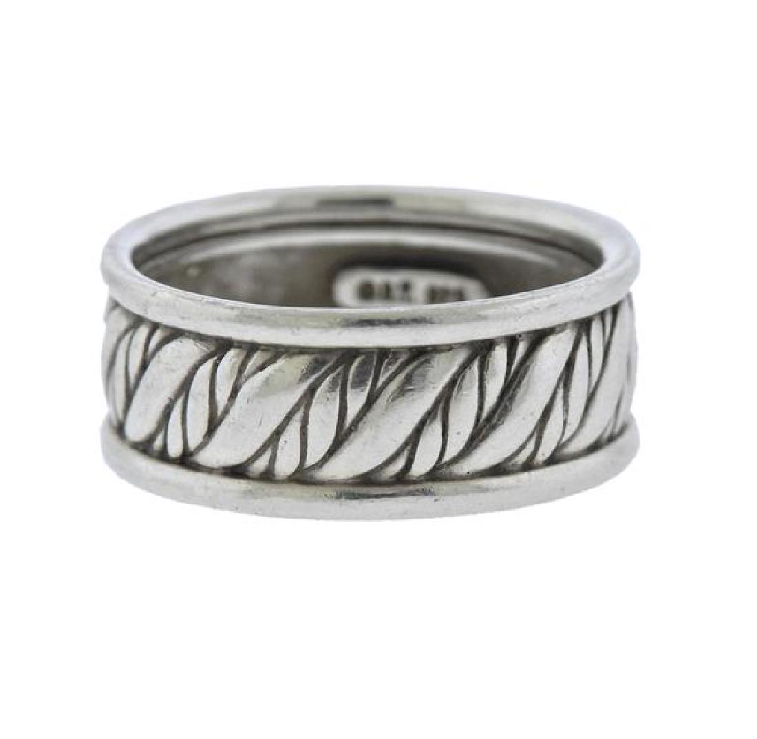 David Yurman Sterling Silver Band Ring (1 of 2)